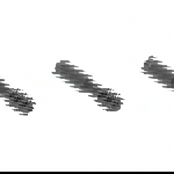 Straight Flute Tap: #10-24 UNC, 4 Flute, Plug Chamfer, 2B & 3B Class of Fit, High-Speed Steel, Oxide Finish