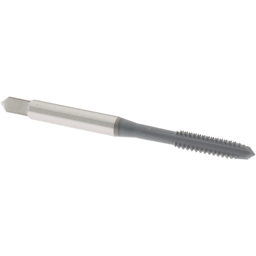 Straight Flute Tap: #10-24 UNC, 4 Flute, Plug Chamfer, 2B & 3B Class of Fit, High-Speed Steel