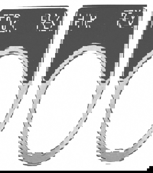 Half Round, Legend Plate - Close