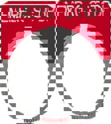 Round, Legend Plate - Emergency Stop