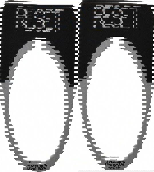 Half Round, Legend Plate - Reset