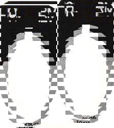 Half Round, Legend Plate - For-Rev