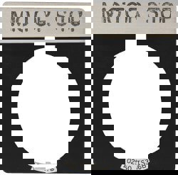 Square, Legend Plate - Motor Stop