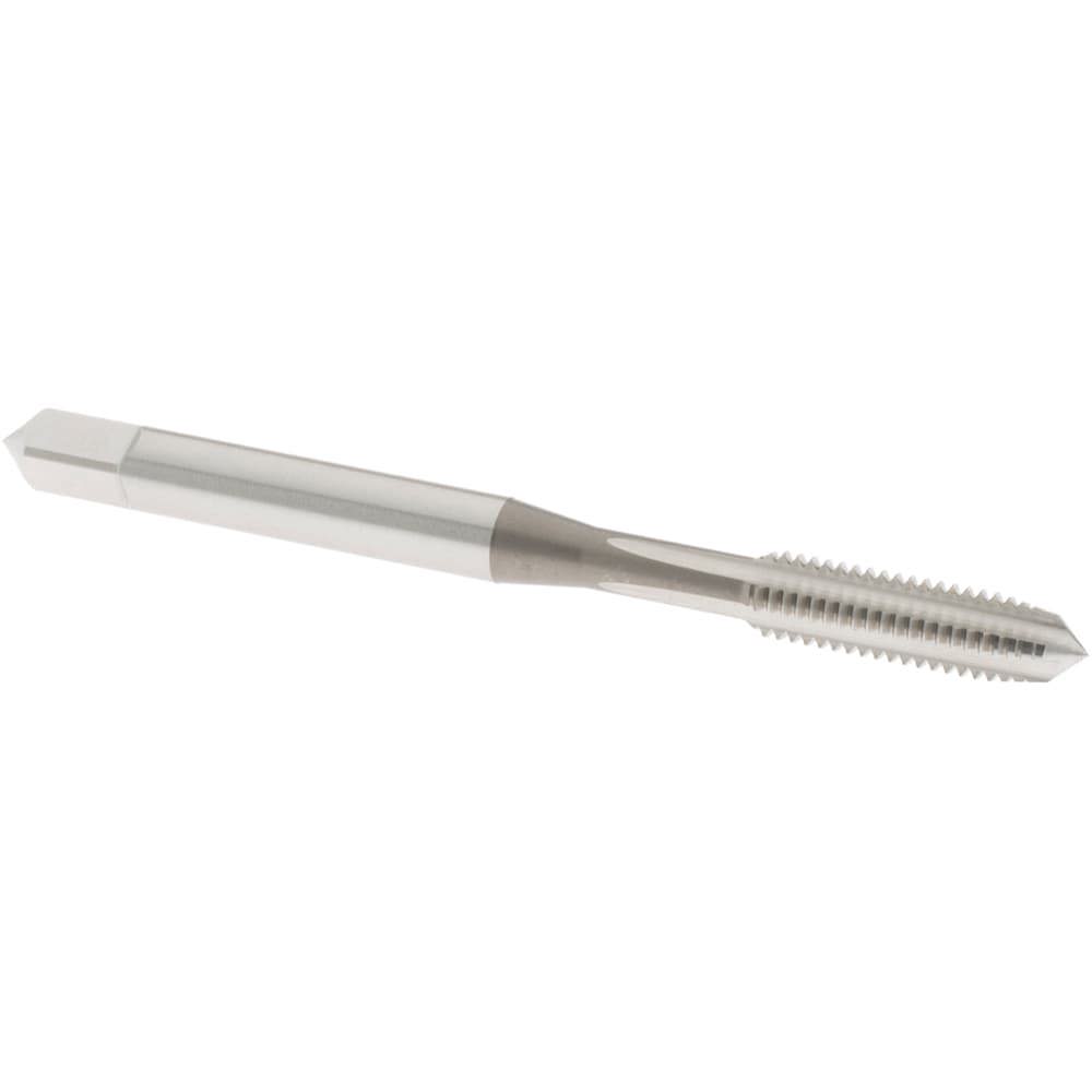 Straight Flute Tap: #10-32 UNF, 4 Flute, Plug Chamfer, 2B Class of Fit, High-Speed Steel, Bright/Uncoated Finish