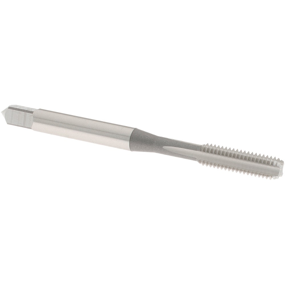 Straight Flute Tap: #10-32 UNF, 4 Flute, Bottoming Chamfer, 2B Class of Fit, High-Speed Steel, Bright/Uncoated Finish
