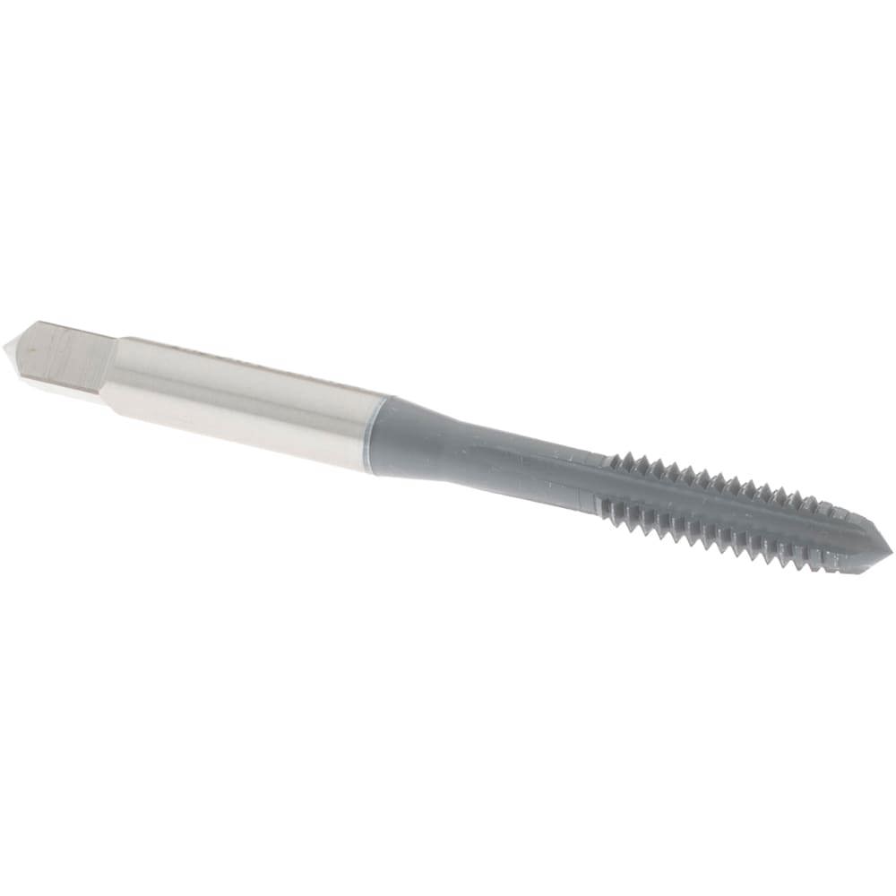 Straight Flute Tap: #12-24 UNC, 4 Flute, Plug Chamfer, 2B & 3B Class of Fit, High-Speed Steel