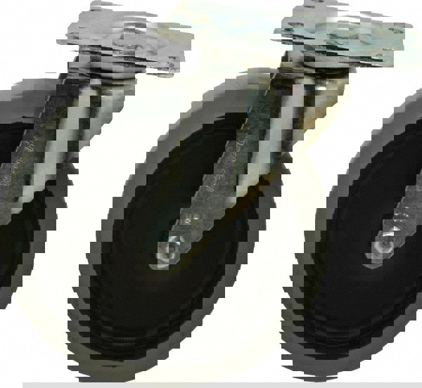 Swivel Top Plate Caster: Thermoplastic Rubber, 5
