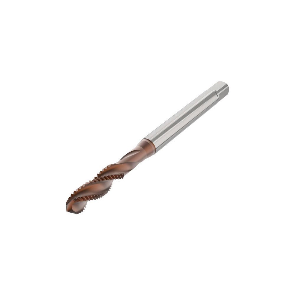 Spiral Flute Taps; Thread Size (mm): M5x0.8 ; Thread Standard: Metric ; Chamfer: 2-3 P ; Material: High-Speed Steel-E-PM ; Class Of Fit: 6HX ; Coating/Finish: TiAlSiN