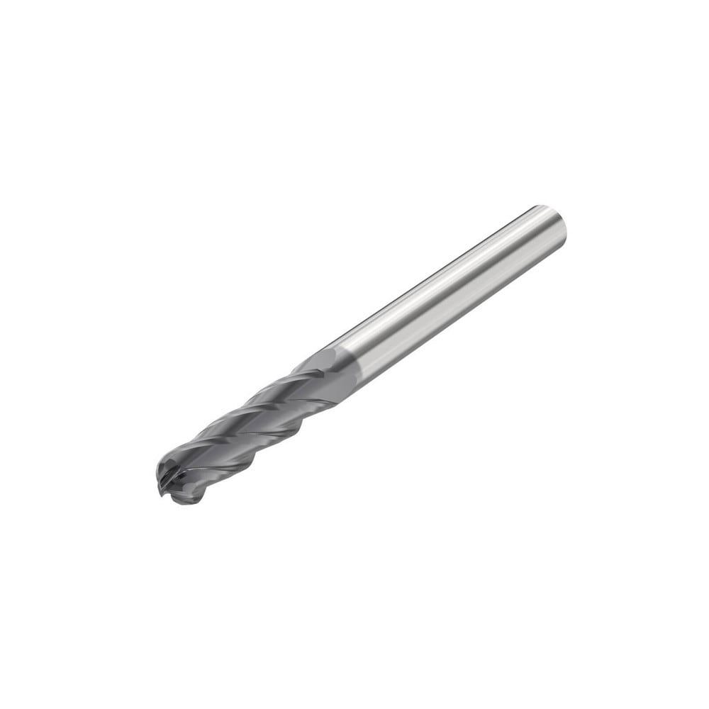 Ball End Mills; Mill Diameter (Inch): 1/8 ; Mill Diameter (Decimal Inch): 0.1250 ; Number Of Flutes: 4 ; End Mill Material: Solid Carbide ; Length of Cut (Decimal Inch): 0.6250 ; Length of Cut (Inch): 5/8