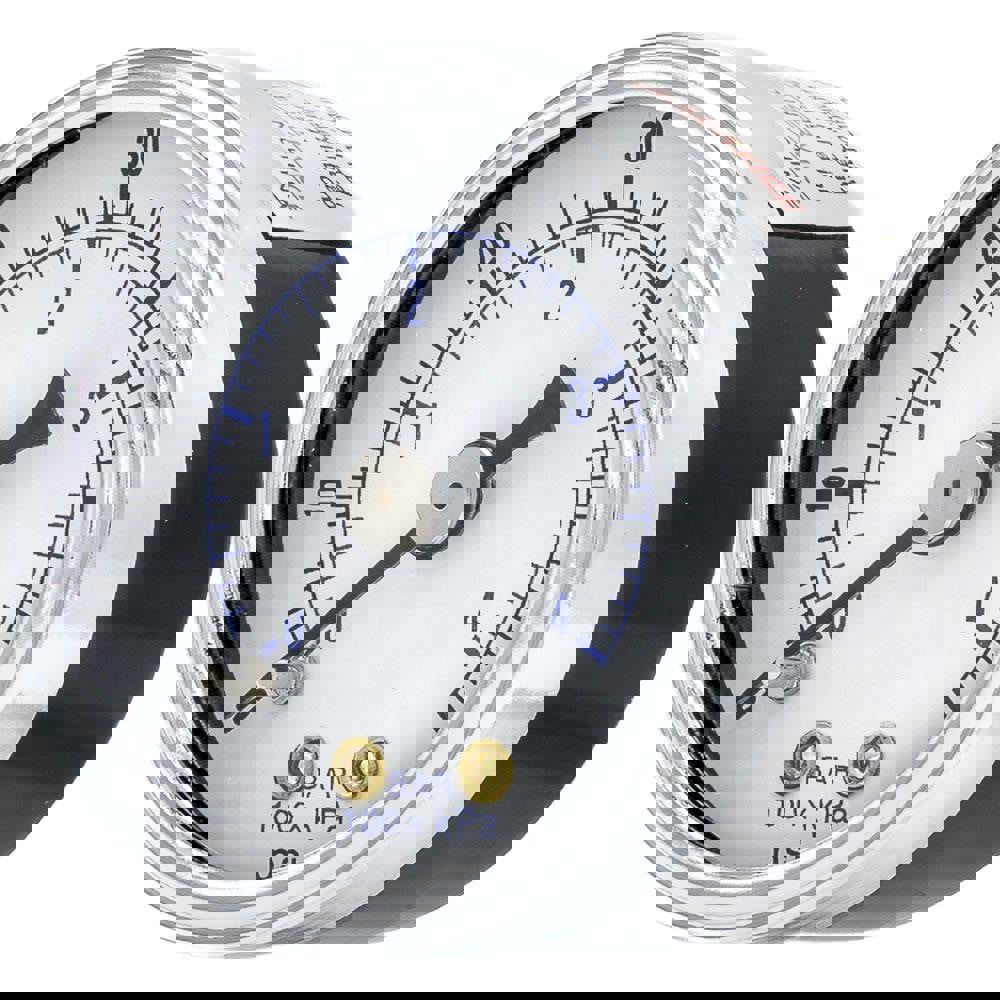 Pressure Gauges; Gauge Type: Utility Gauge ; Scale Type: Dual ; Accuracy (%): 3-2-3% ; Dial Type: Analog ; Thread Type: NPT ; Bourdon Tube Material: Bronze