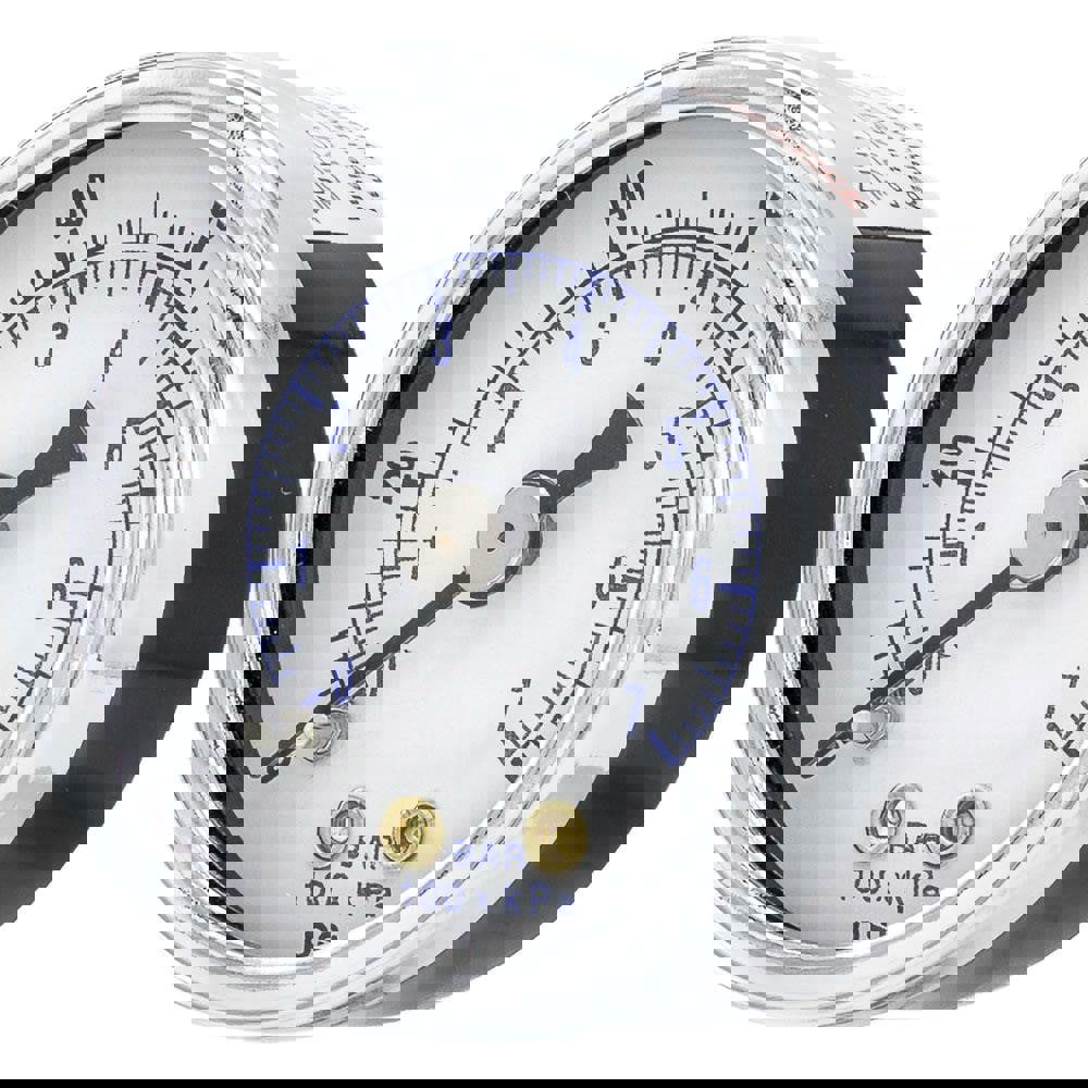 Pressure Gauges; Gauge Type: Utility Gauge ; Scale Type: Dual ; Accuracy (%): 3-2-3% ; Dial Type: Analog ; Thread Type: NPT ; Bourdon Tube Material: Bronze