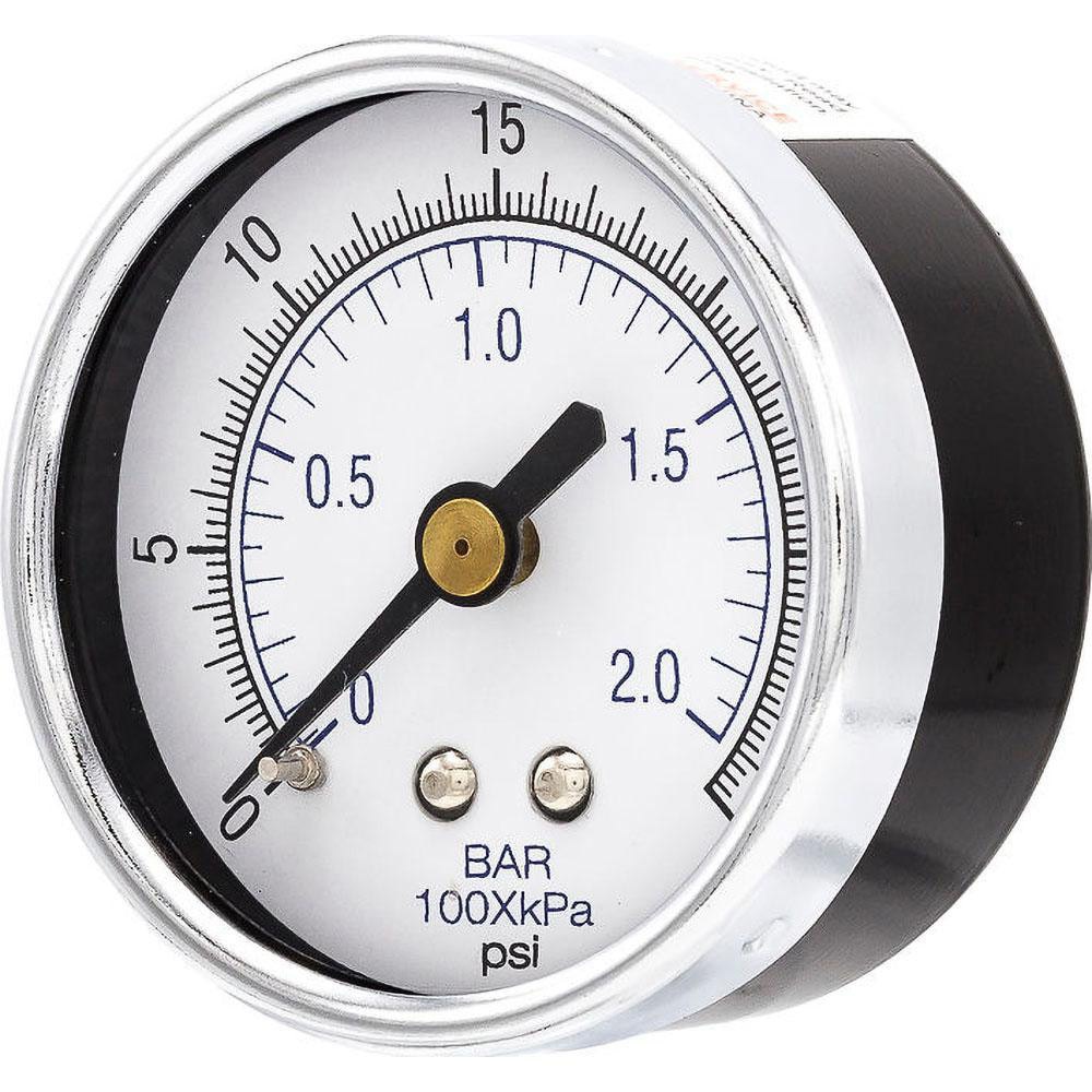 Pressure Gauges; Gauge Type: Utility Gauge ; Scale Type: Dual ; Accuracy (%): 3-2-3% ; Dial Type: Analog ; Thread Type: 1/4