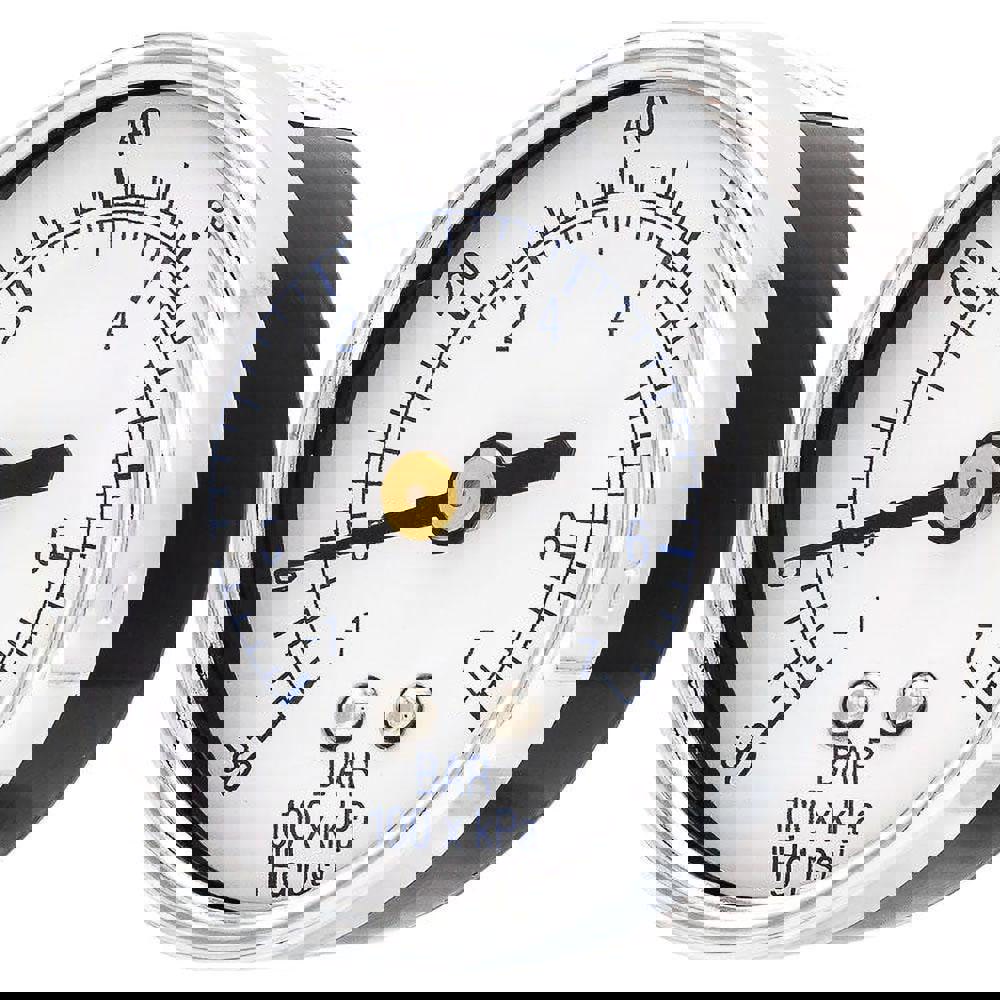 Pressure Gauges; Gauge Type: Utility Gauge ; Scale Type: Dual ; Accuracy (%): 3-2-3% ; Dial Type: Analog ; Thread Type: 1/4