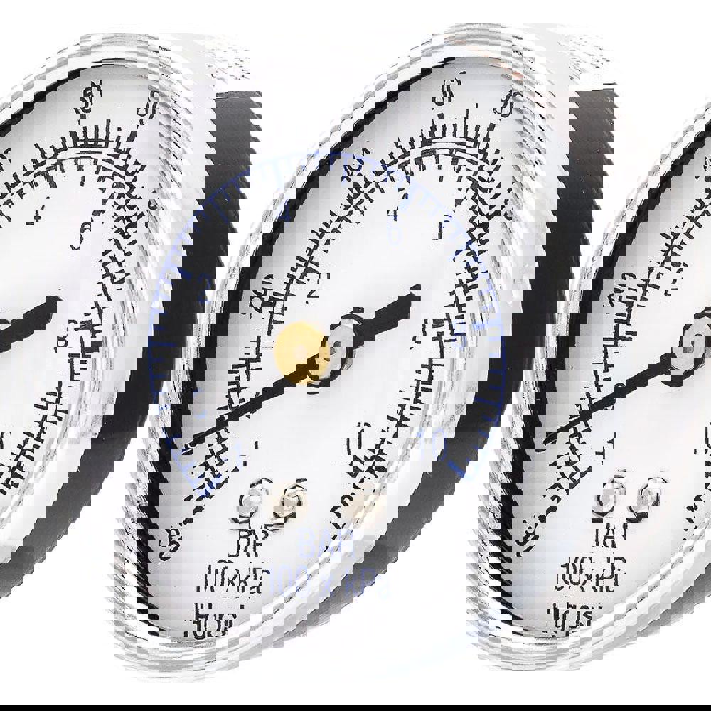 Pressure Gauges; Gauge Type: Utility Gauge ; Scale Type: Dual ; Accuracy (%): 3-2-3% ; Dial Type: Analog ; Thread Type: 1/4