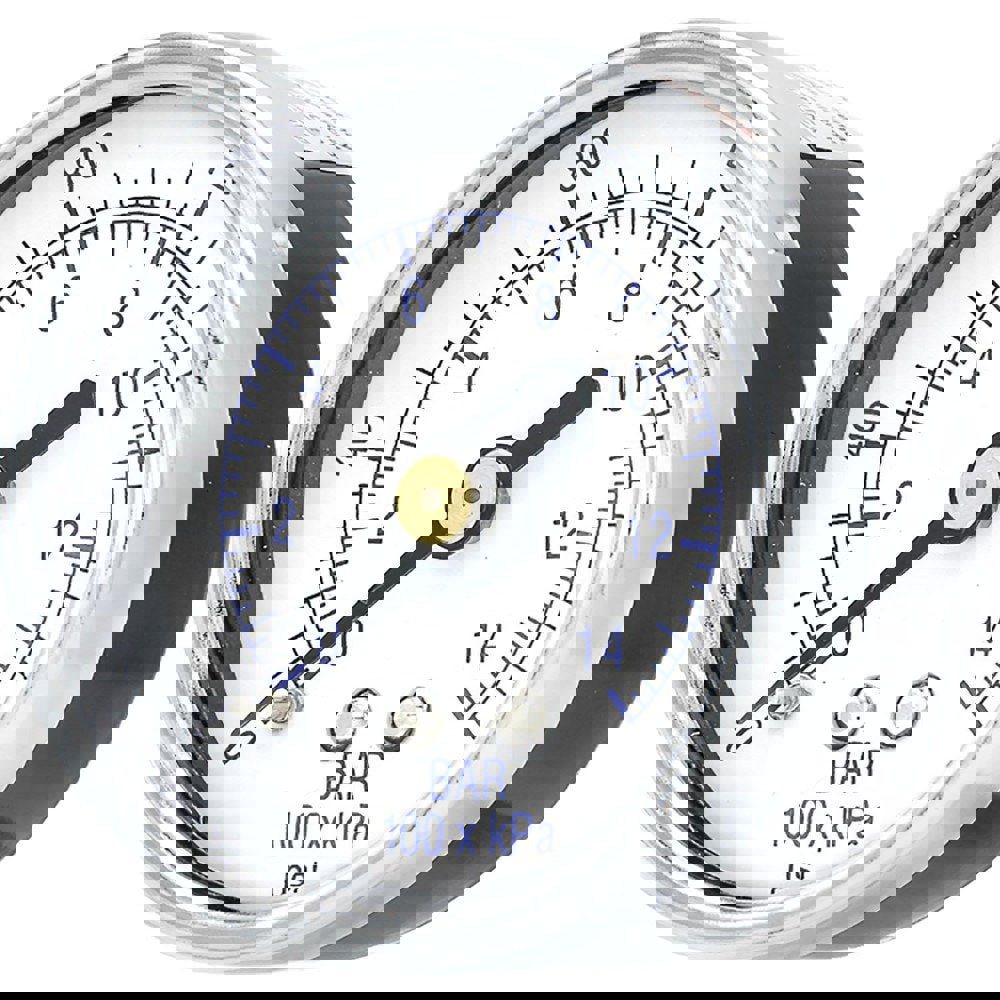 Pressure Gauges; Gauge Type: Utility Gauge ; Scale Type: Dual ; Accuracy (%): 3-2-3% ; Dial Type: Analog ; Thread Type: NPT ; Bourdon Tube Material: Bronze