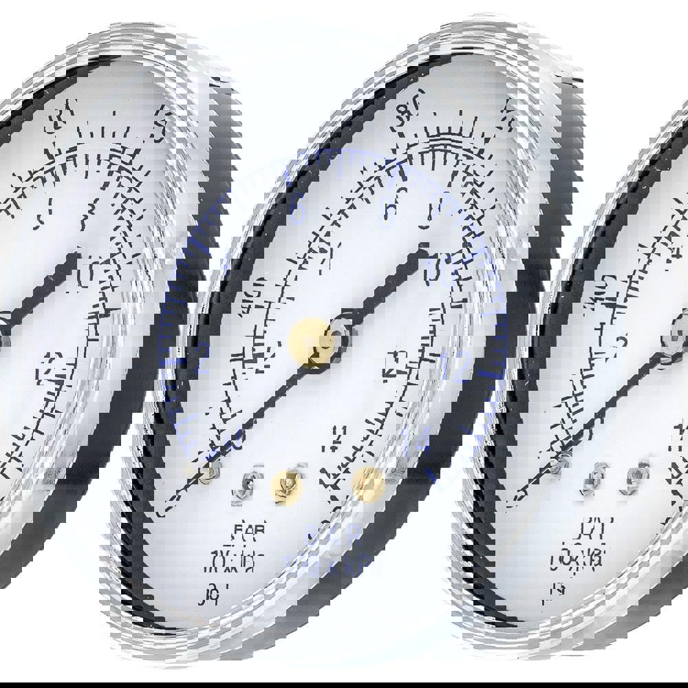 Pressure Gauges; Gauge Type: Utility Gauge ; Scale Type: Dual ; Accuracy (%): 3-2-3% ; Dial Type: Analog ; Thread Type: 1/4