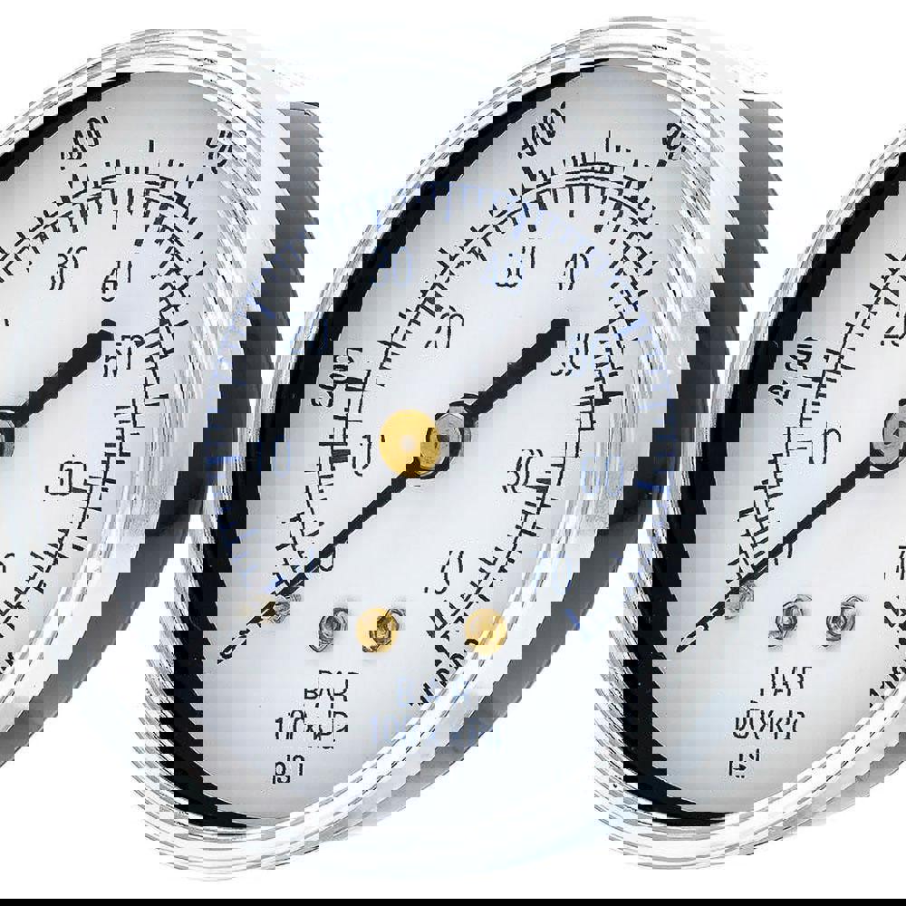 Pressure Gauges; Gauge Type: Utility Gauge ; Scale Type: Dual ; Accuracy (%): 3-2-3% ; Dial Type: Analog ; Thread Type: 1/4
