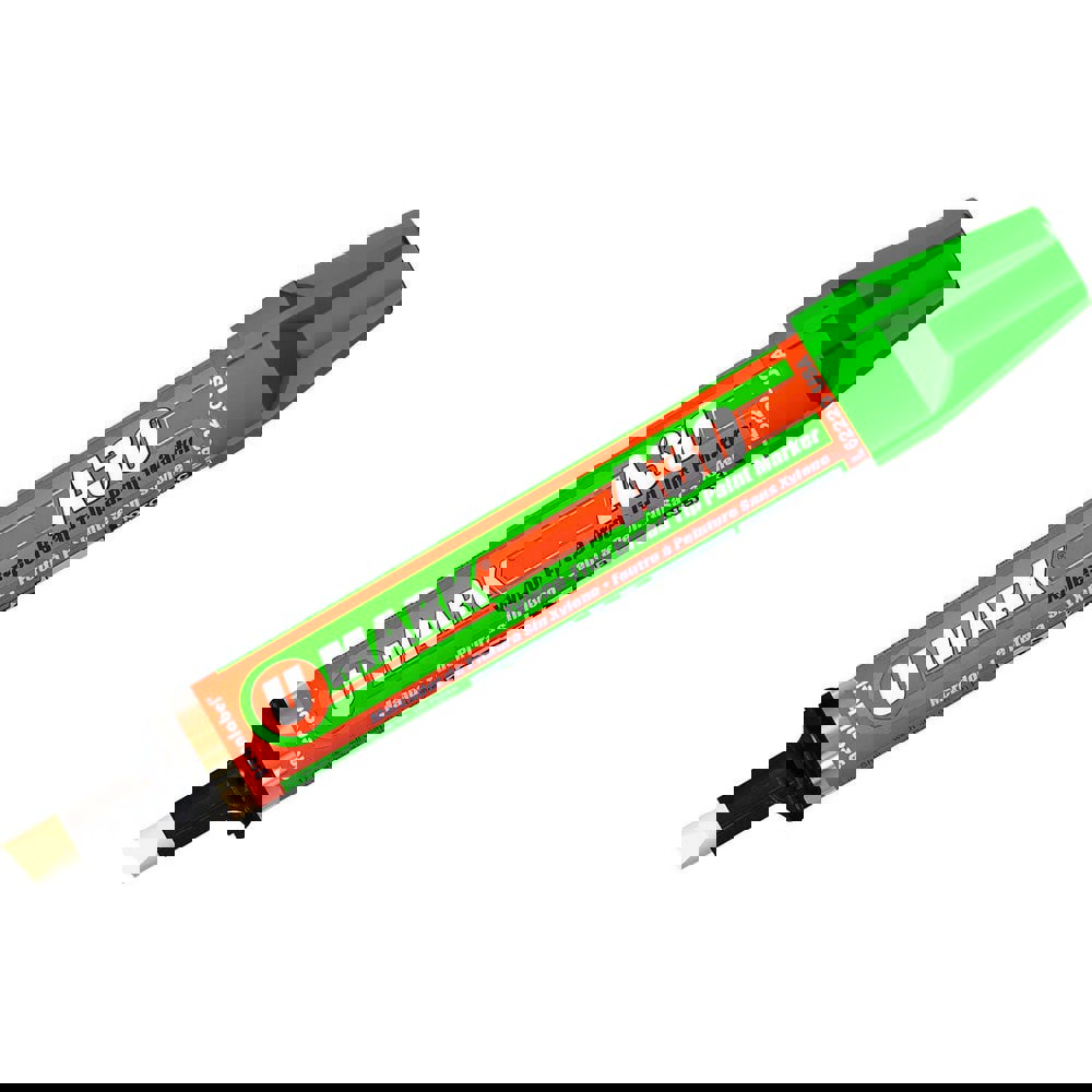 Markers & Paintsticks; Marker Type: Liquid Paint Marker; Tip Shape: Chisel; Color: Green; Ink Type: Xylene-free; Alcohol Base; Fade Resistant; Water Resistant; Tip Type: Broad; Chisel; For Use On: Construction; Steel Fabrication; Welding; Tools; Stroke Wi