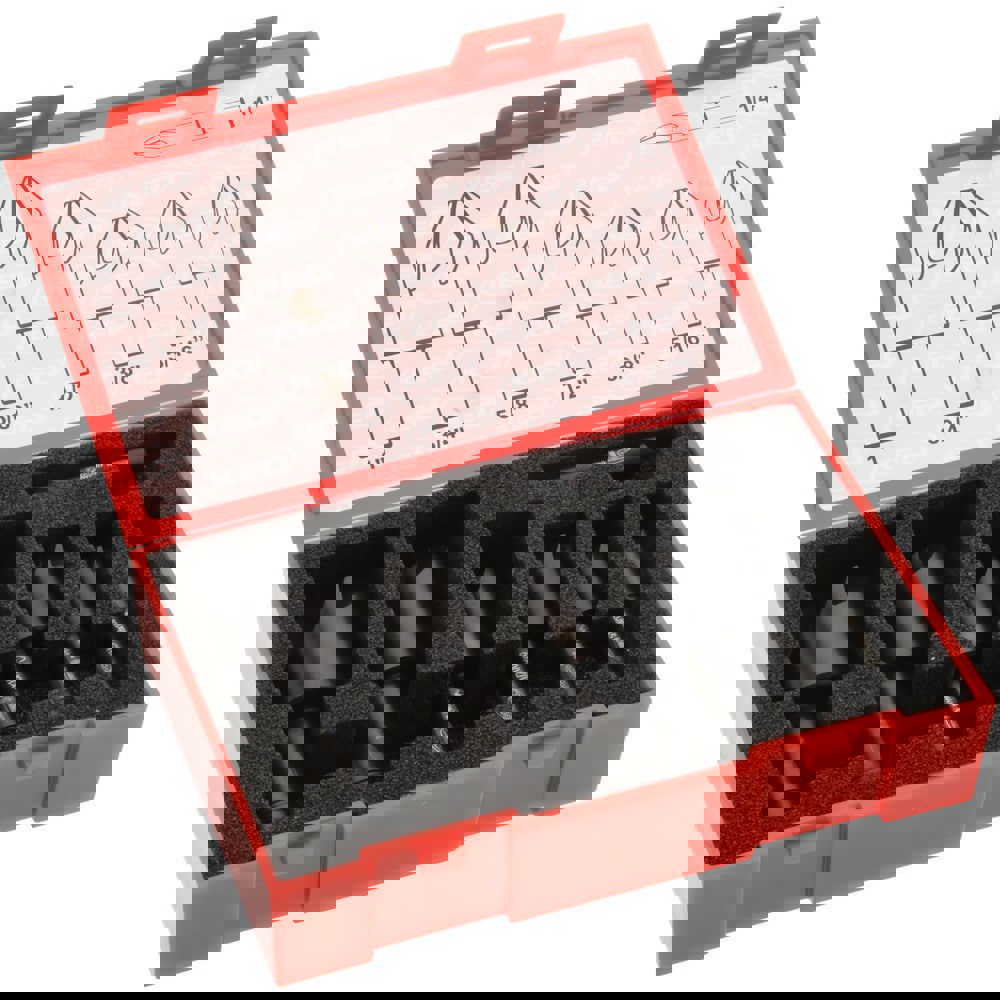 Countersink Set: 7 Pc, 1/4 to 1