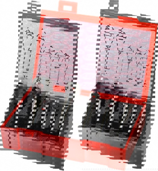 Countersink Set: 5 Pc, 5/16 to 1