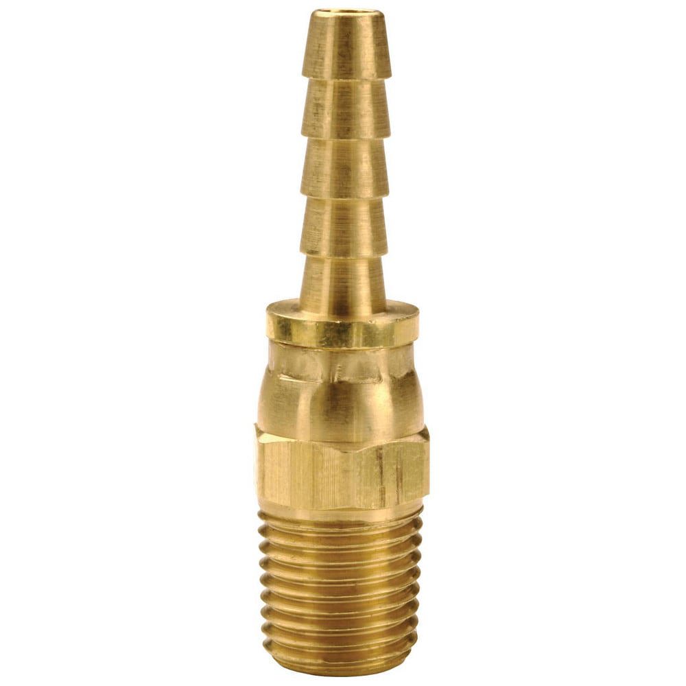 Barbed Hose Fittings; Fitting Type: Male Swivel; Hose Barb ; Material: Brass ; Thread Standard: NPTF ; Thread Size: 1/2 ; End Connection: Hose Barb x Male Swivel NPT ; Hose Inside Diameter (Inch): 1/2