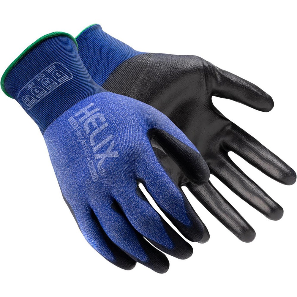 Cut & Puncture Resistant Gloves; Style: Knit ; Coating Material: Polyurethane ; Coating Coverage: Palm & Fingertips ; Glove Type: Cut, Puncture & Abrasion-Resistant ; ANSI/ISEA Cut Resistance Level: A1 ; Primary Material: Polyester