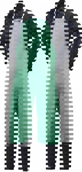 Disposable Split Leg Apron: Fire-Resistant Protection, Green