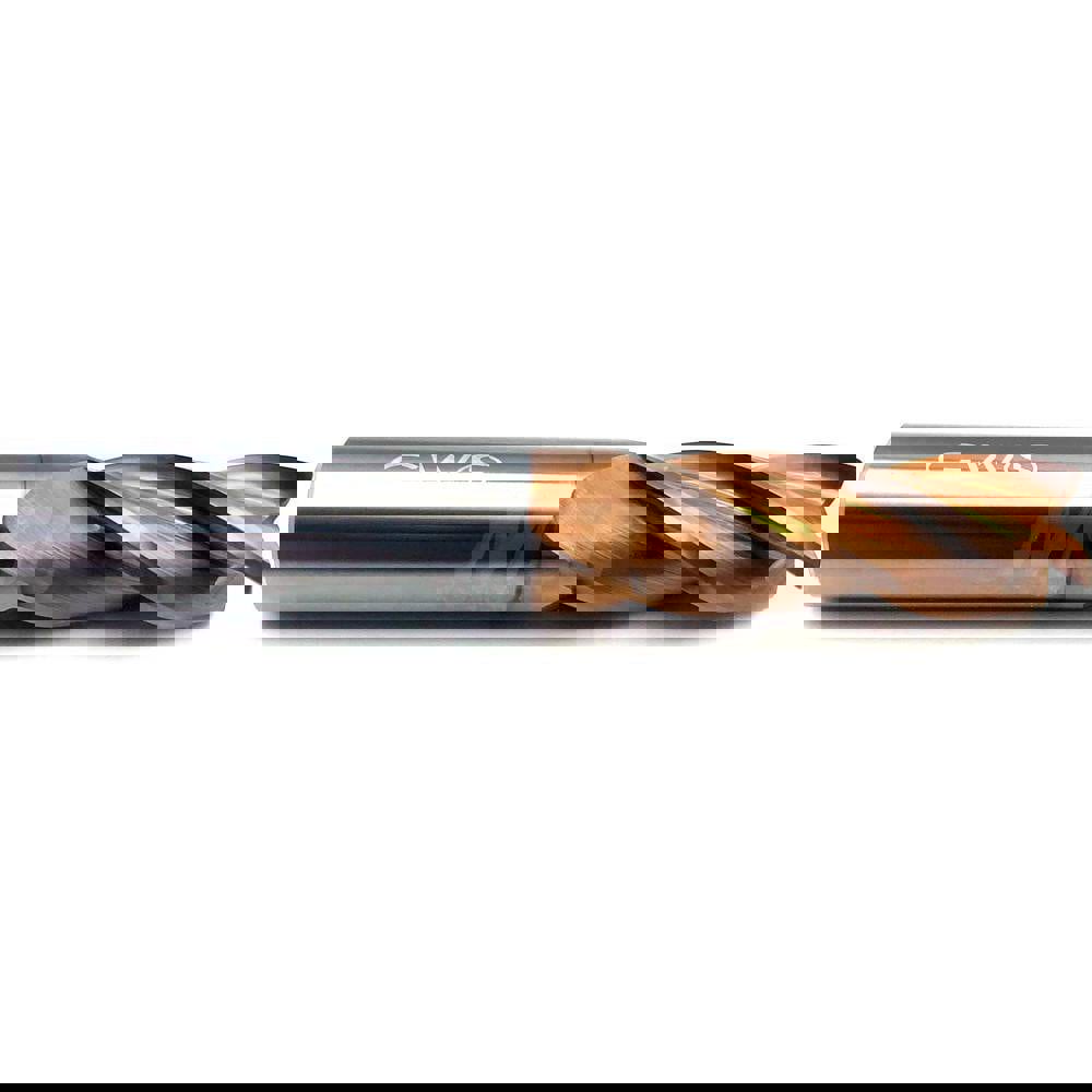 Square End Mill: 1/8'' Dia, 1/4'' LOC, 1/8'' Shank Dia, 1-1/2'' OAL, 4 Flutes, Solid Carbide