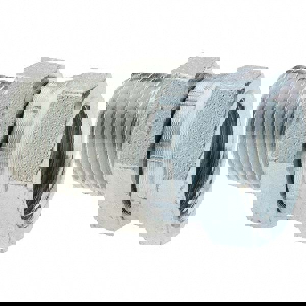 Industrial Pipe Straight Swivel Adapter: 3/8-18 Female Thread, 3/8-18 Male Thread, FNPSM x MNPTF