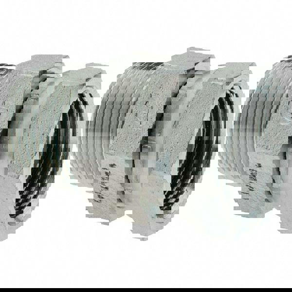 Industrial Pipe Straight Swivel Adapter: 3/4-14 Female Thread, 3/4-14 Male Thread, FNPSM x MNPTF