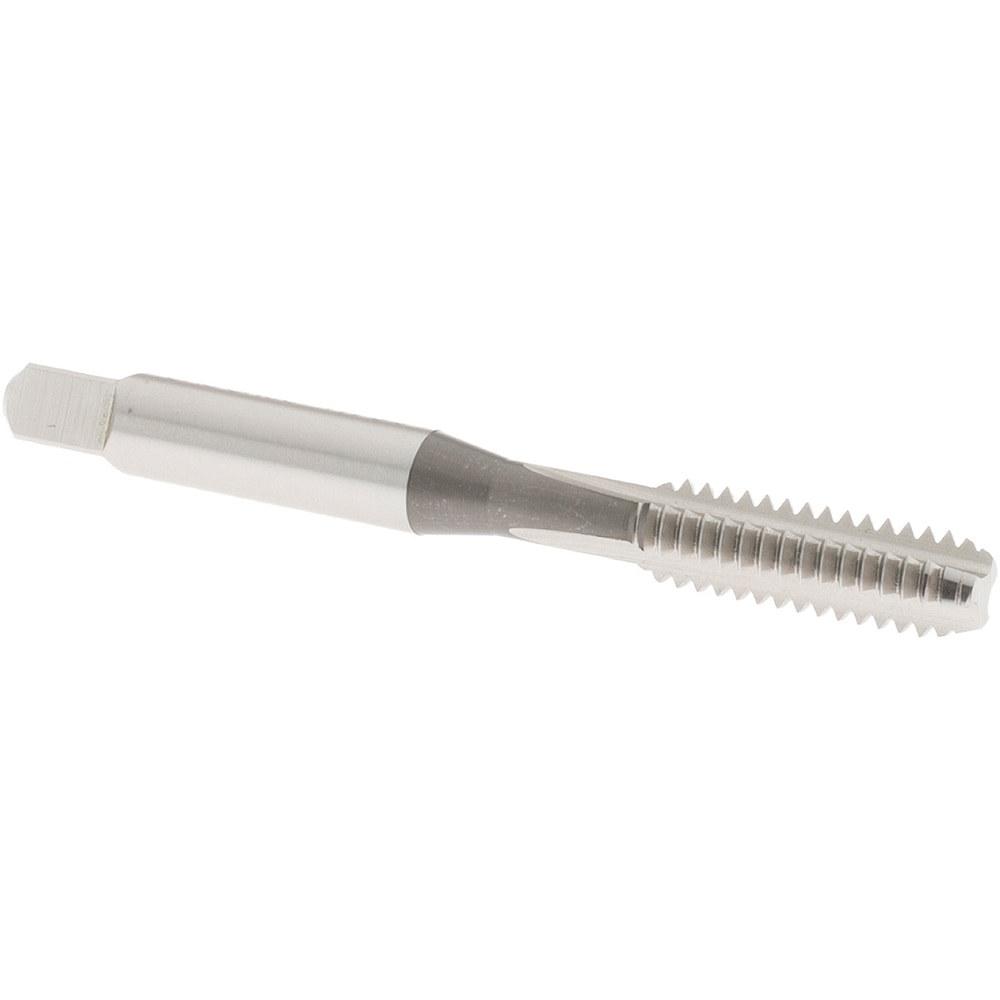 Straight Flute Tap: 1/4-20 UNC, 3 Flute, Bottoming Chamfer, High-Speed Steel, Bright/Uncoated Finish