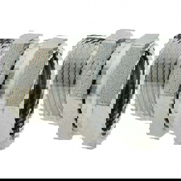 Industrial Pipe Straight Swivel Adapter: 1-11-1/2 Female Thread, 1-11-1/2 Male Thread, FNPSM x MNPTF