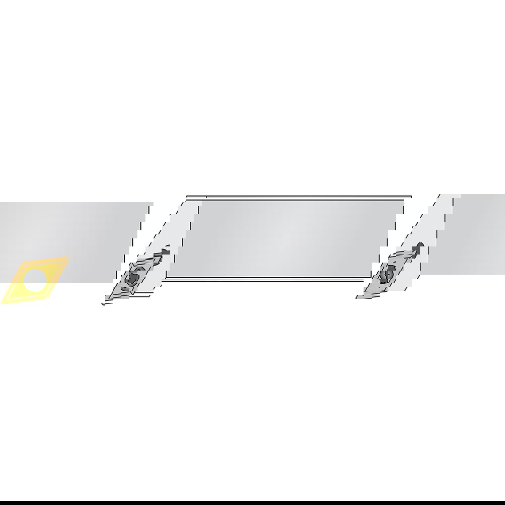 Indexable Turning Toolholder: SDJCR 0606 H2 60, 93 &deg; Lead Angle