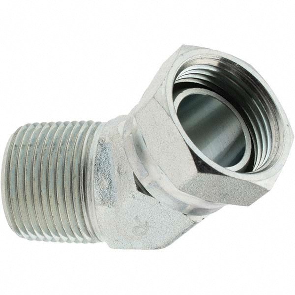 Industrial Pipe 45 &deg; Elbow Swivel Adapter: 1