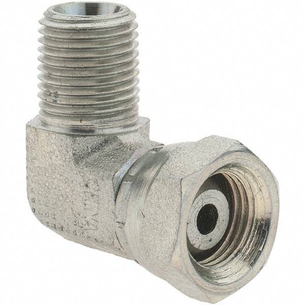 Industrial Pipe 90 &deg; Swivel Elbow: FNPSM x MNPTF