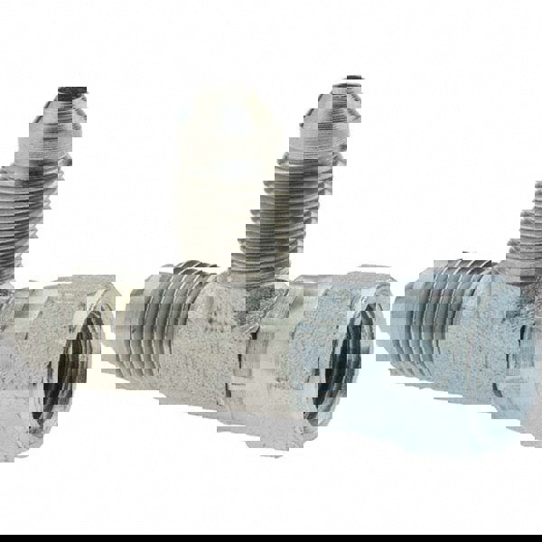 Steel Flared Tube Swivel Run Tee: 1/4