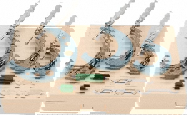 Mechanical Outside Micrometer Set: 3 Pc, 0 to 3