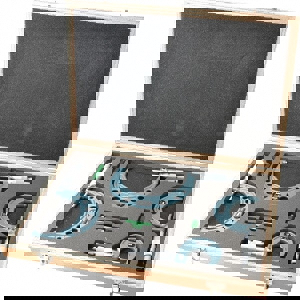 Mechanical Outside Micrometer Set: 4 Pc,