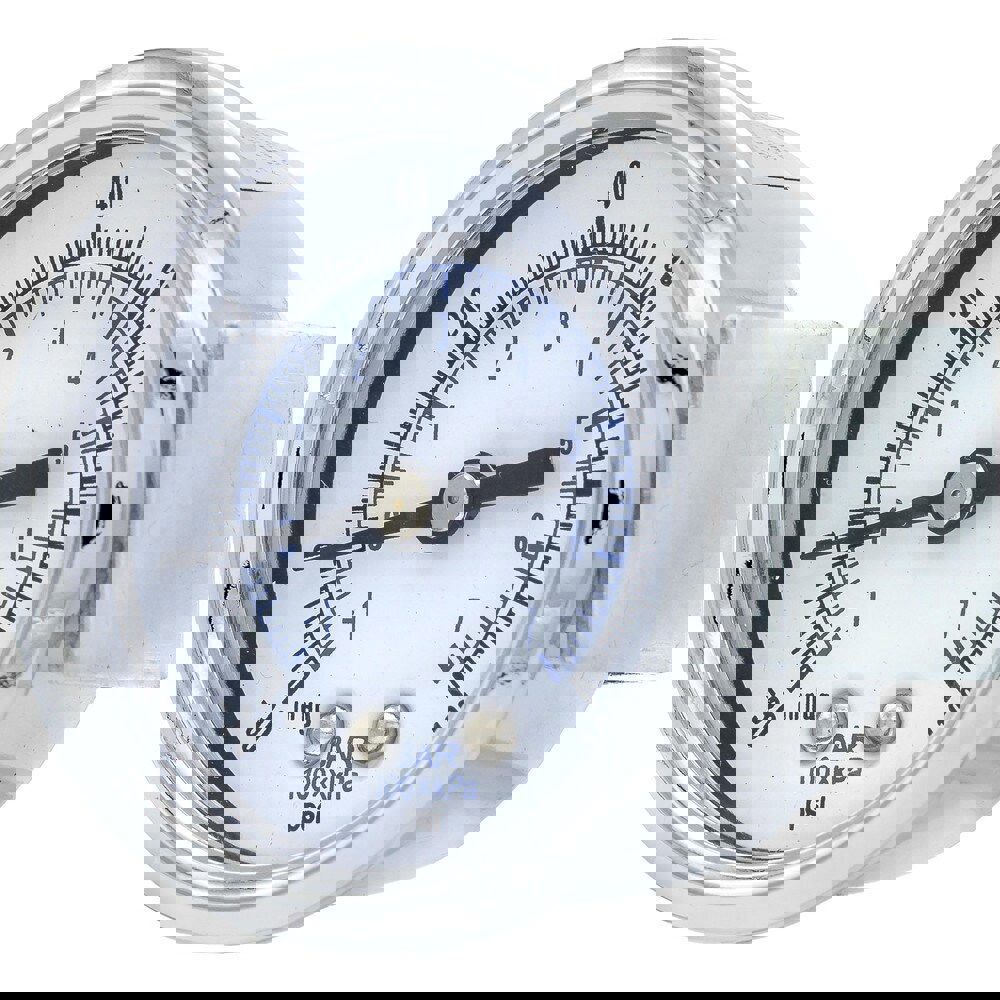 Pressure Gauges; Gauge Type: Utility Gauge ; Scale Type: Dual ; Accuracy (%): 3-2-3% ; Dial Type: Analog ; Thread Type: 1/4
