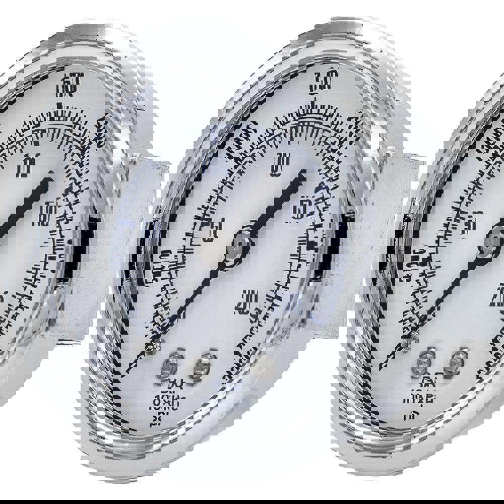 Pressure Gauges; Gauge Type: Utility Gauge ; Scale Type: Dual ; Accuracy (%): 3-2-3% ; Dial Type: Analog ; Thread Type: NPT ; Bourdon Tube Material: Bronze