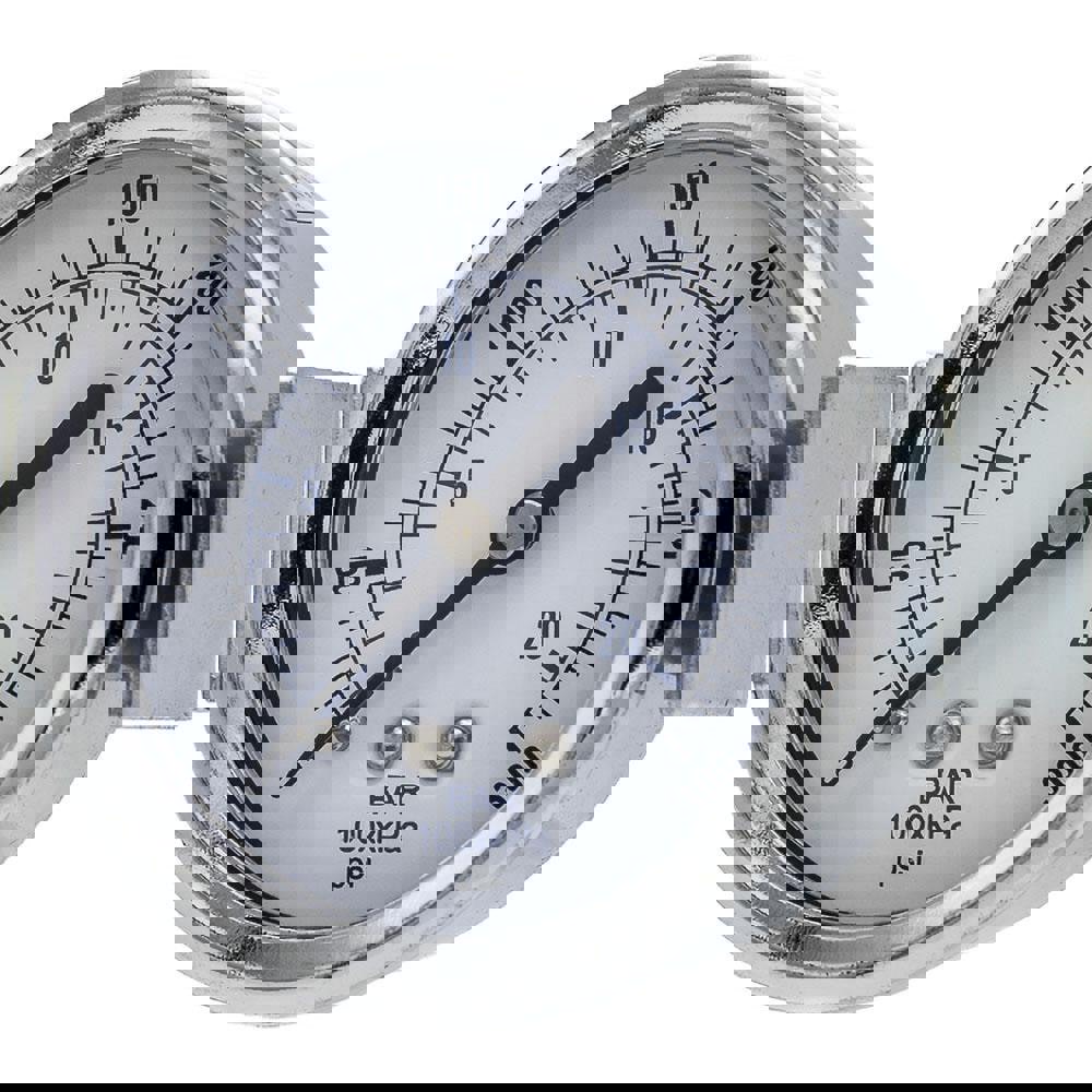 Pressure Gauges; Gauge Type: Utility Gauge ; Scale Type: Dual ; Accuracy (%): 3-2-3% ; Dial Type: Analog ; Thread Type: 1/4