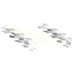 Precision Tweezer: 0C-SA, Stainless Steel, Short & Flat Tip, 3-1/2