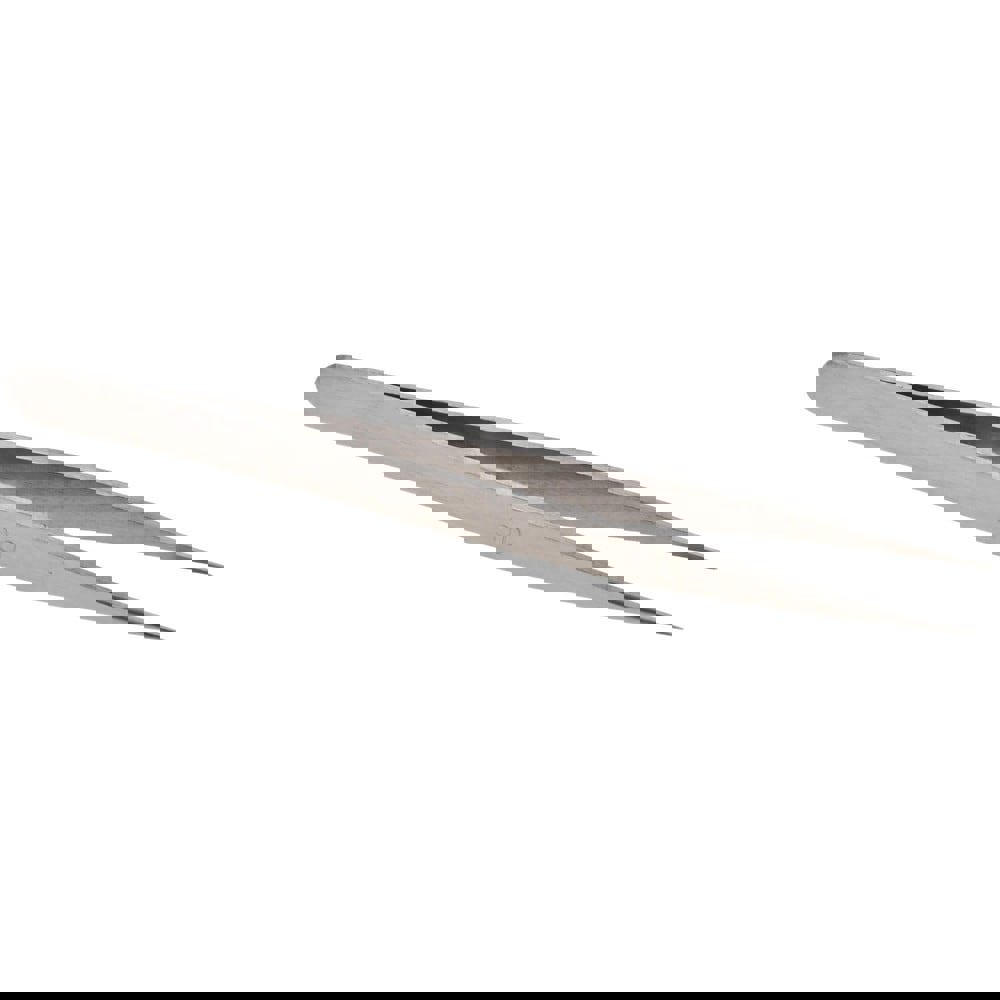 Precision Tweezer: 0C-SS, Stainless Steel, Short & Flat Tip, 3-1/2