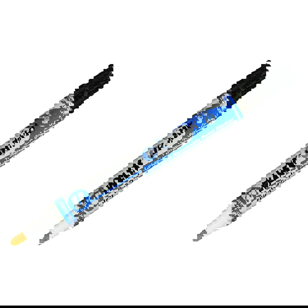 Markers & Paintsticks; Marker Type: Liquid Paint Marker; Tip Shape: Bullet; Color: Black; Ink Type: Alcohol Base; Tip Type: Bullet; Medium; For Use On: Glass; Plastic; Metal; Stroke Width (Fractional Inch): 5/64; Minimum Temperature (C - 2 Decimals): -45.
