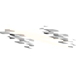 Dumont-Style Swiss Pattern Tweezer: 1-SA, Stainless Steel, Tapered Shank with Beveled Edge & Sharp Point Tip, 4-1/2