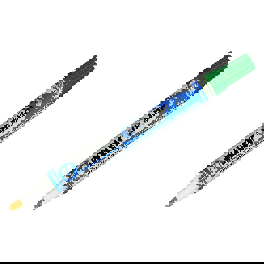 Markers & Paintsticks; Marker Type: Liquid Paint Marker; Tip Shape: Bullet; Color: Green; Ink Type: Alcohol Base; Tip Type: Bullet; Medium; For Use On: Glass; Plastic; Metal; Stroke Width (Fractional Inch): 5/64; Minimum Temperature (C - 2 Decimals): -45.