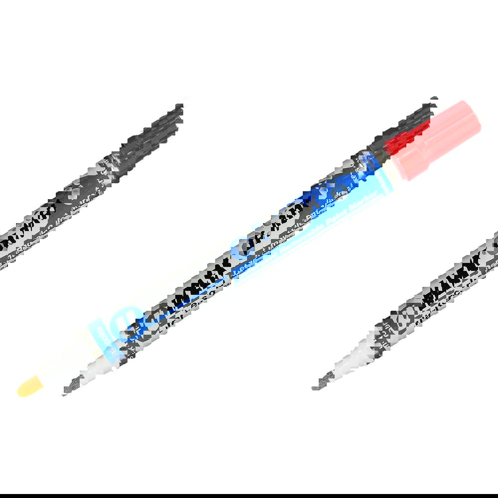 Markers & Paintsticks; Marker Type: Liquid Paint Marker; Tip Shape: Bullet; Color: Red; Ink Type: Alcohol Base; Tip Type: Bullet; Medium; For Use On: Glass; Plastic; Metal; Stroke Width (Fractional Inch): 5/64; Minimum Temperature (C - 2 Decimals): -45.00