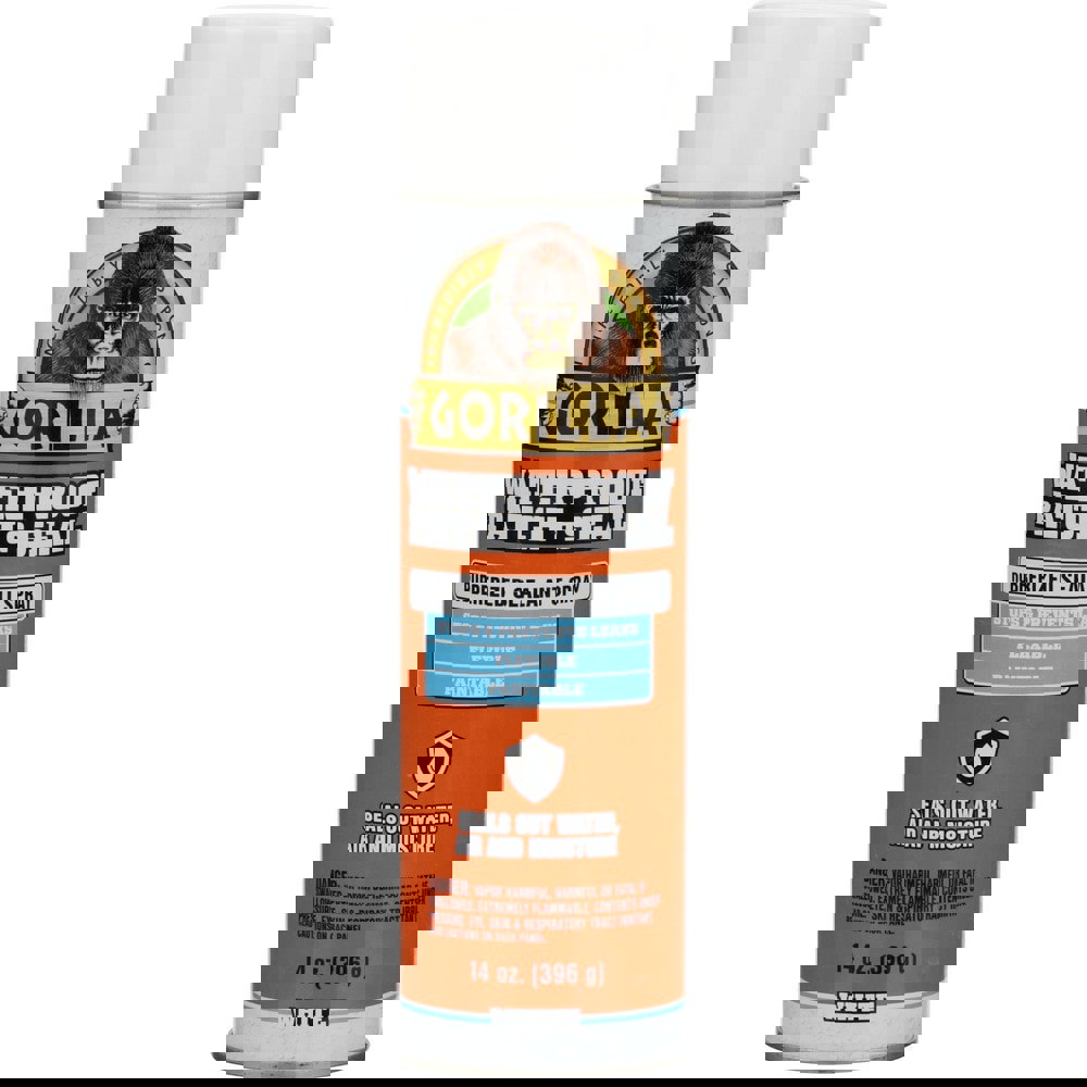Caulk & Sealants; Chemical Type: Rubber ; Container Size: 14 fl oz ; Container Type: Aerosol ; Color: White ; Application: Roofs, Gutters, Skylights, Flashing, Chimneys (Exterior Use Only), PVC Pipe Joints, Windows, RVs, DIY Projects & More
