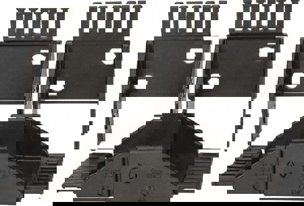 2.4 Inch Outside Width x 0.94 Inch Outside Height, Cable and Hose Carrier Steel Zipper Mounting Bracket Set