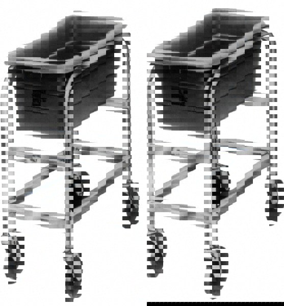 Tote Utility Cart: Aluminum, Gray